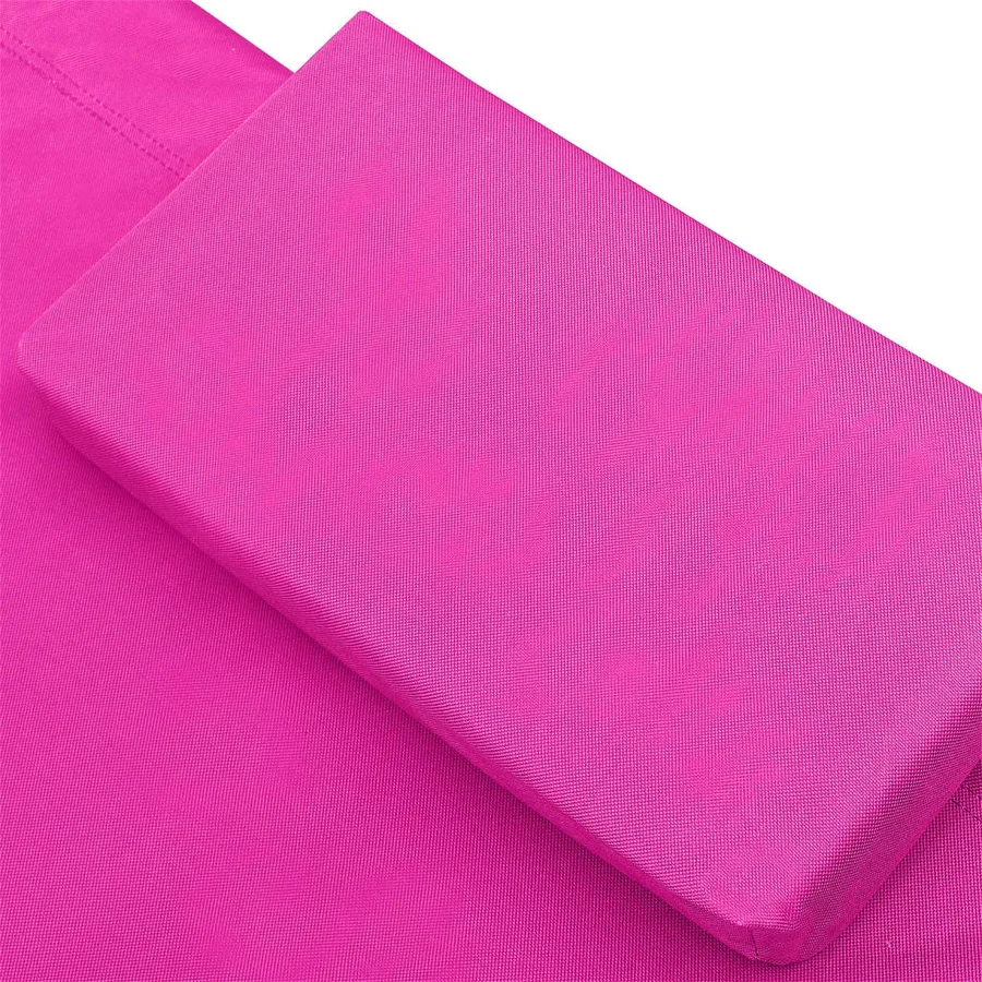 Lit de repos d'extérieur tissu rose - 5