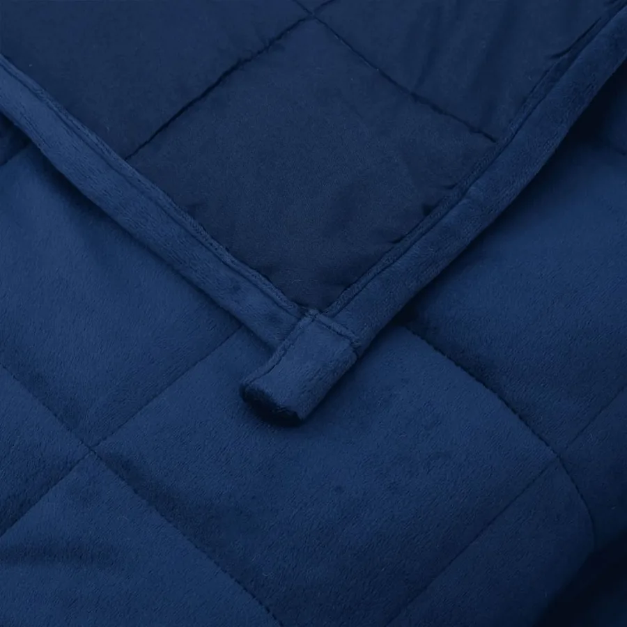Couverture lestée Bleu 220x230 cm 11 kg Tissu - 5