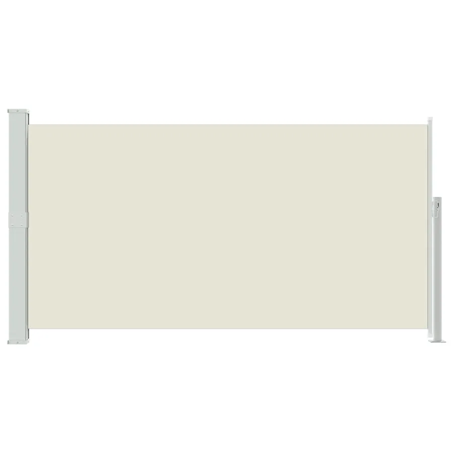 Auvent latéral rétractable de patio 170x300 cm Crème - 3