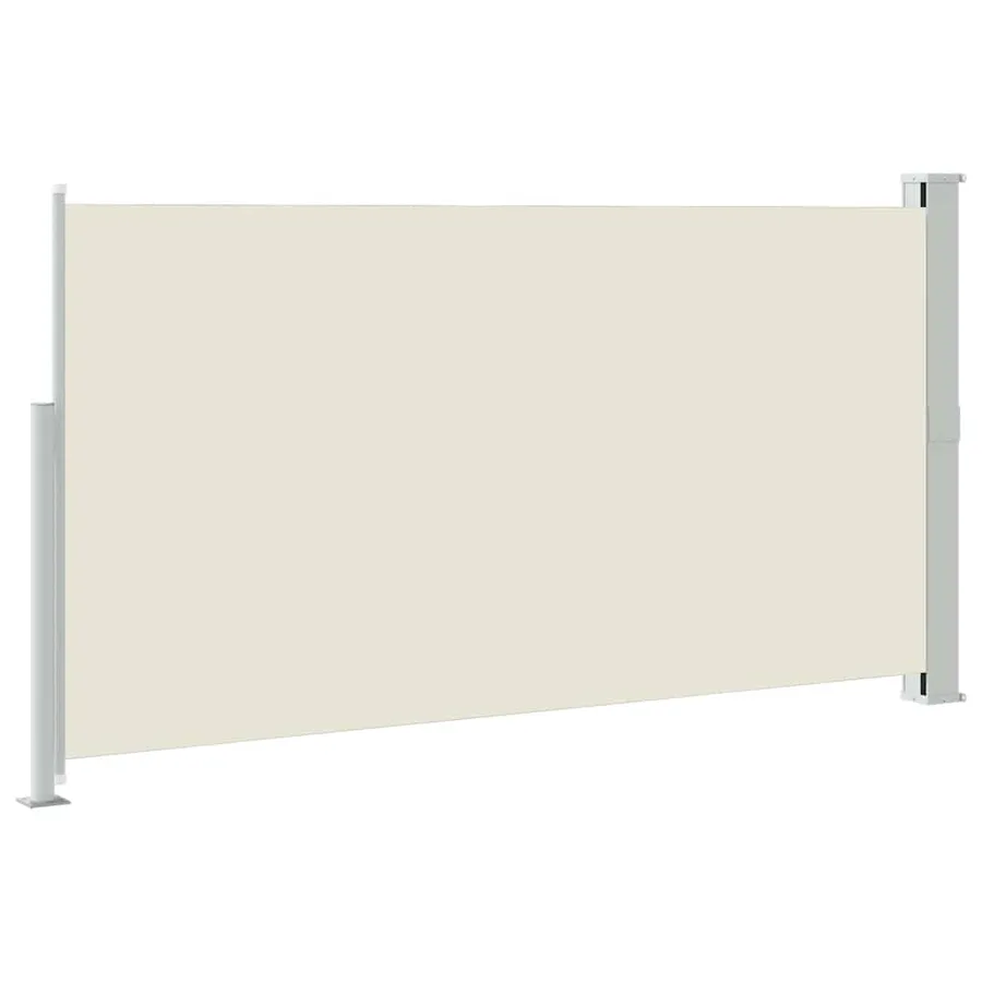 Auvent latéral rétractable de patio 170x300 cm Crème - 5