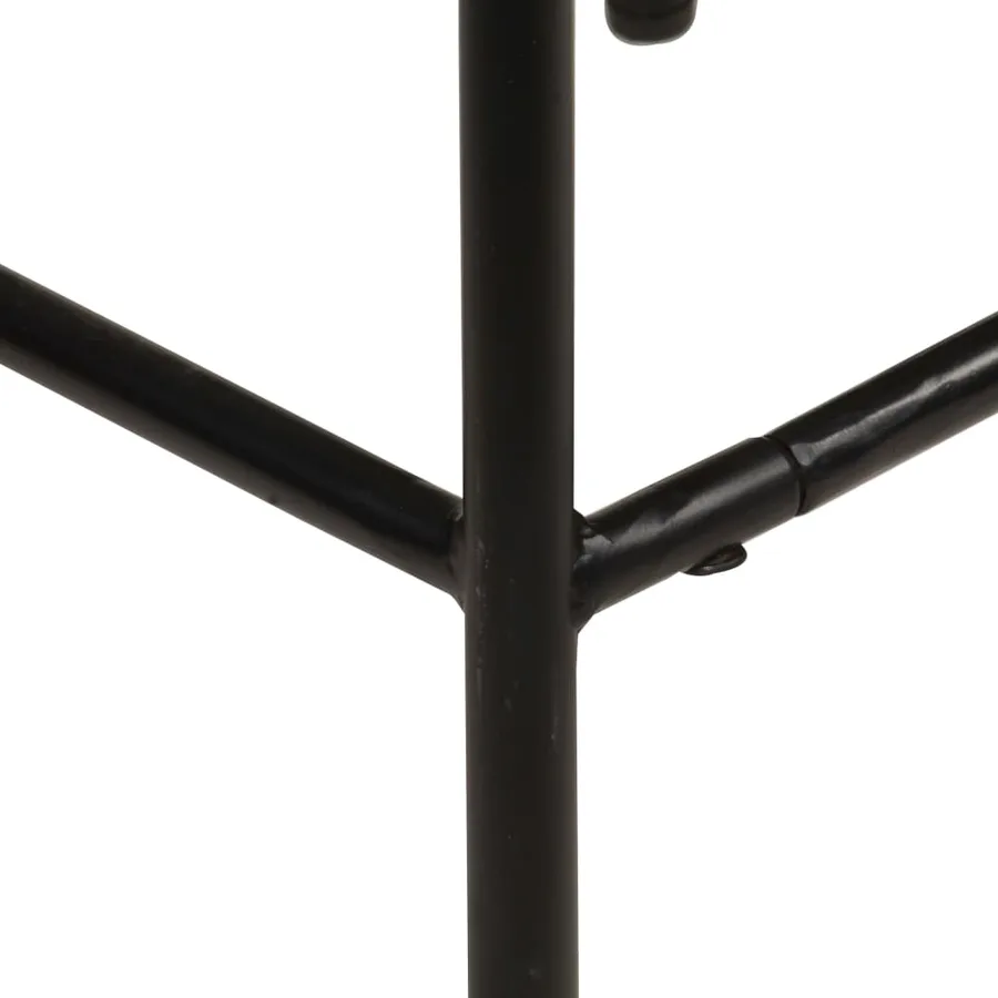 Chaises de bar lot de 2 bois de récupération solide - 6