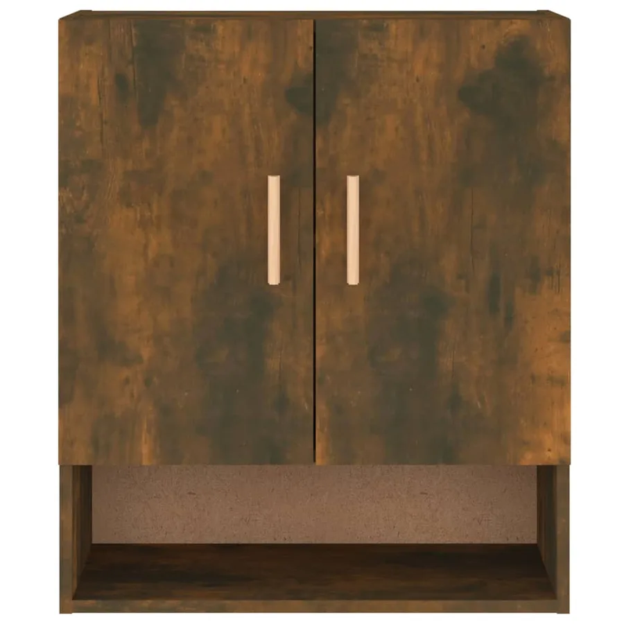 Armoire murale Chêne fumé 60x31x70 cm Bois d'ingénierie - 5