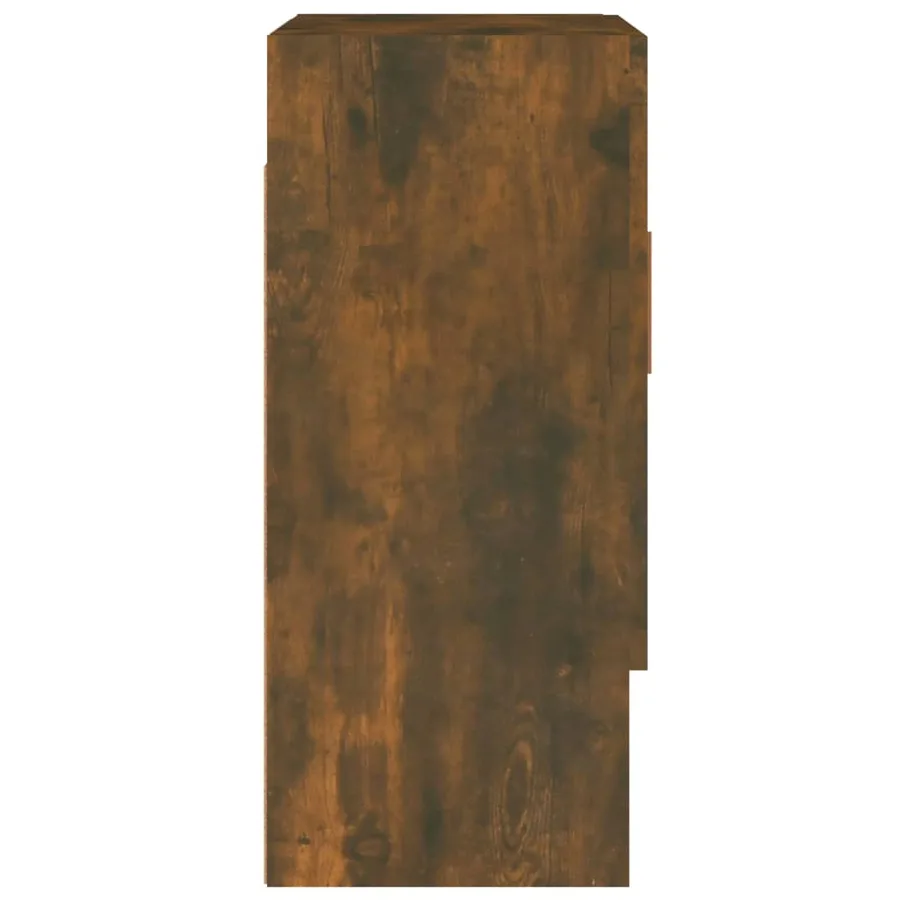 Armoire murale Chêne fumé 60x31x70 cm Bois d'ingénierie - 6
