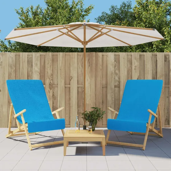 Serviettes de plage 2 pcs turquoise 60x135 cm tissu 400 GSM