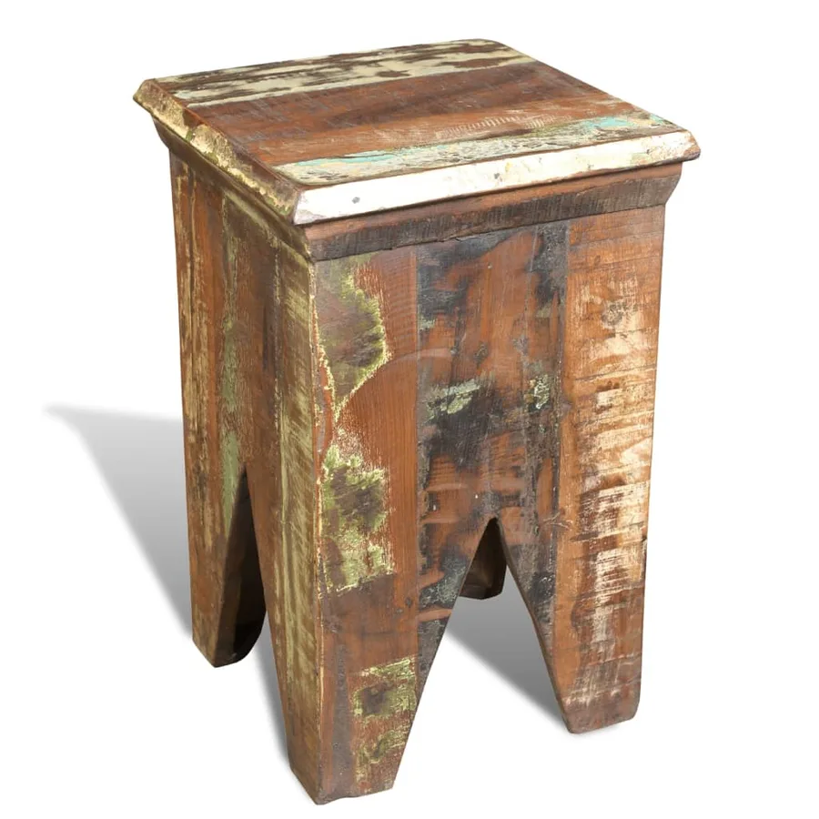 Tabouret Bois de récupération massif - 3