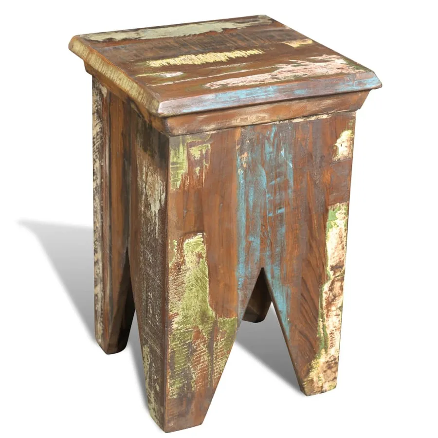 Tabouret Bois de récupération massif - 5