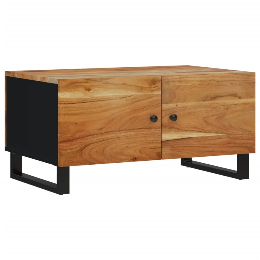 Table basse 80x50x40 cm Bois d'acacia solide et d'ingénierie - 13