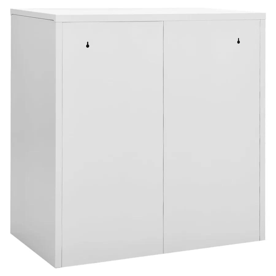 Armoires à casiers 2 pcs Gris clair et vert 90x45x92,5 cm Acier - 5