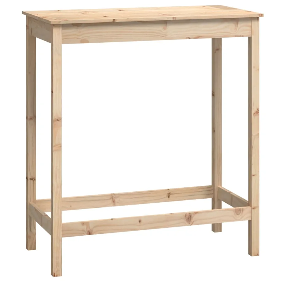 Table de bar 100x50x110 cm bois massif de pin - 2