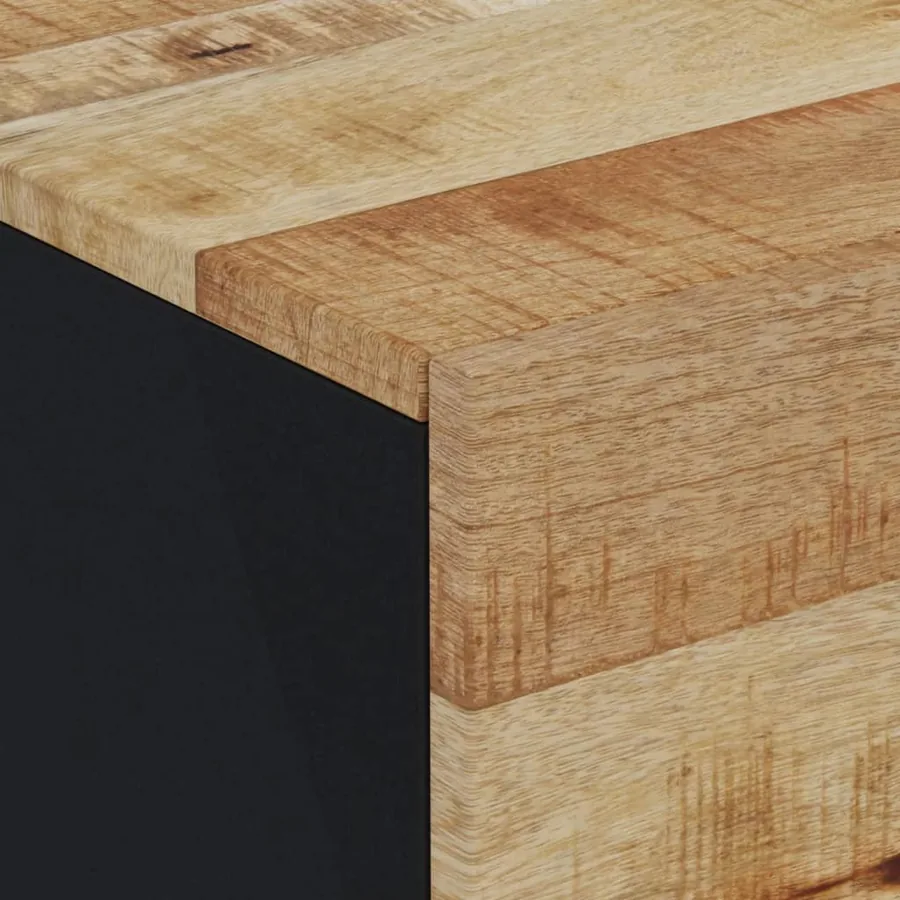 Table de chevet 40x33x46 cm Bois de manguier solide - 5