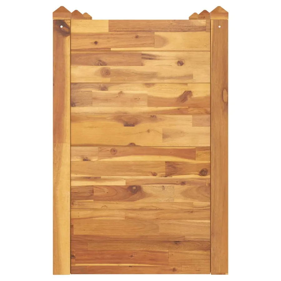 Lit surélevé de jardin 160x60x84 cm bois massif d'acacia - 4