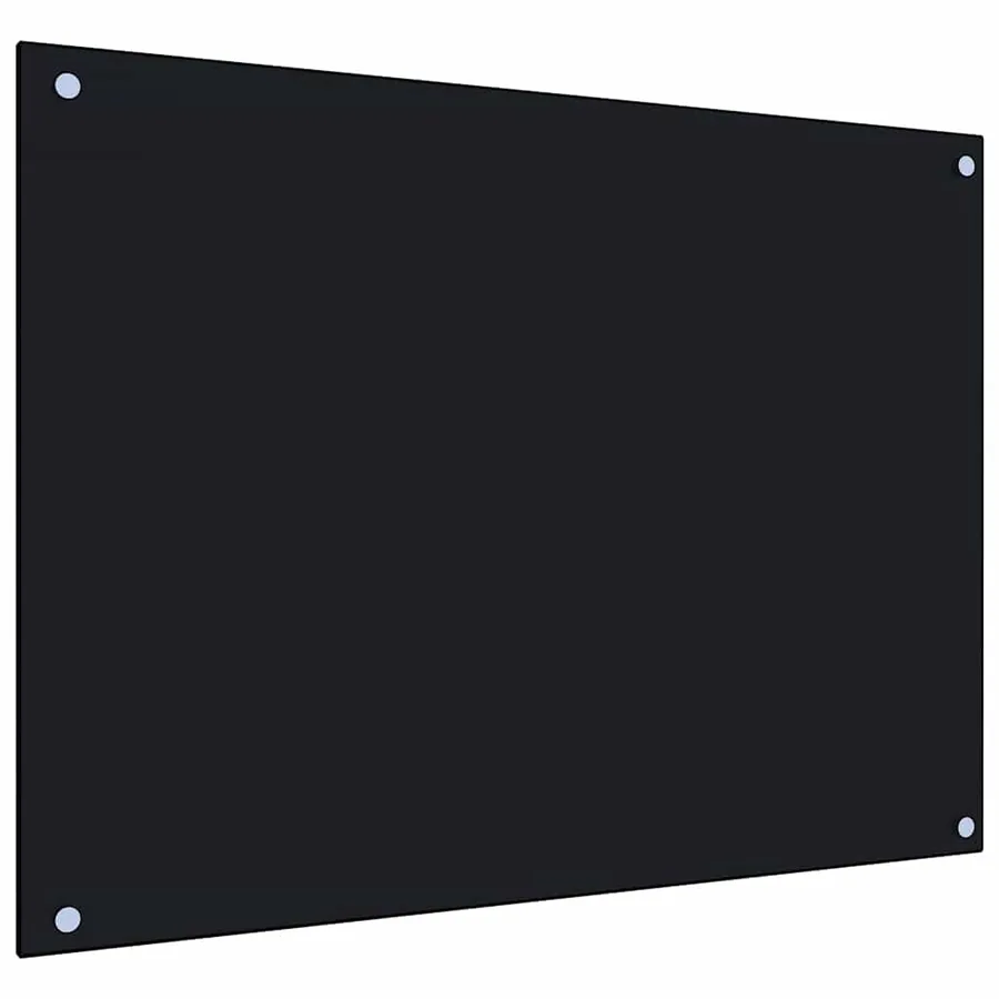 Dosseret de cuisine Noir 80x60 cm Verre trempé - 5
