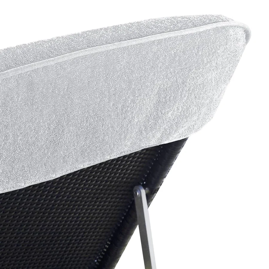 Serviettes de plage 2 pcs blanc 75x200 cm tissu 400 GSM - 6