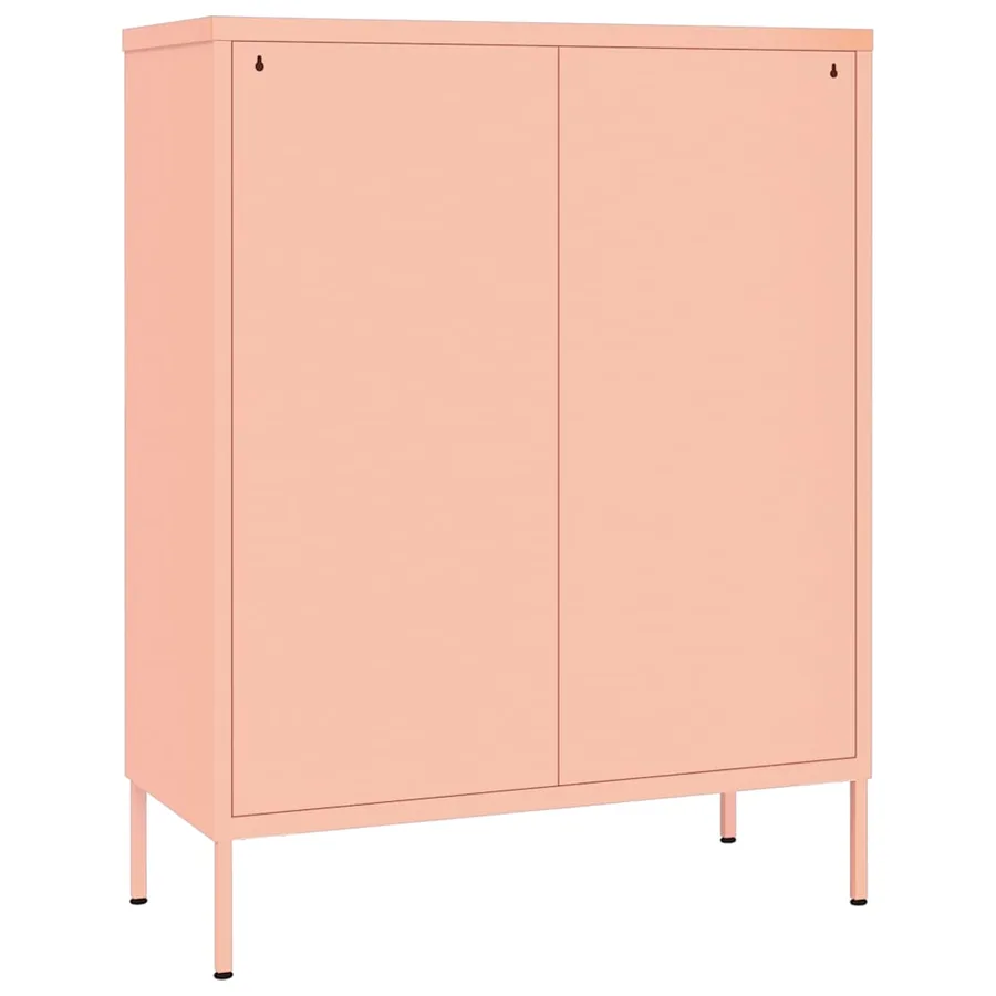Armoire à tiroirs Rose 80x35x101,5 cm Acier - 5