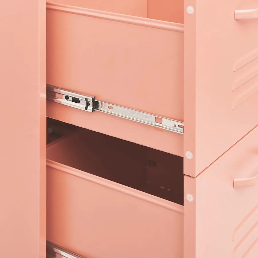 Armoire à tiroirs Rose 80x35x101,5 cm Acier - 8