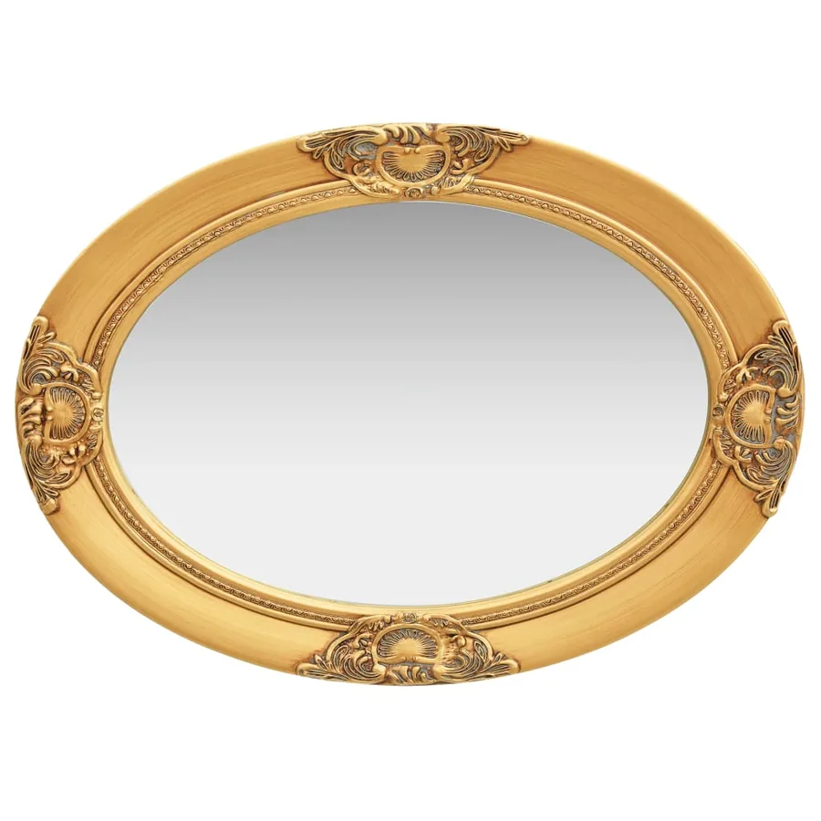Miroir mural style baroque 50x70 cm Doré - 3