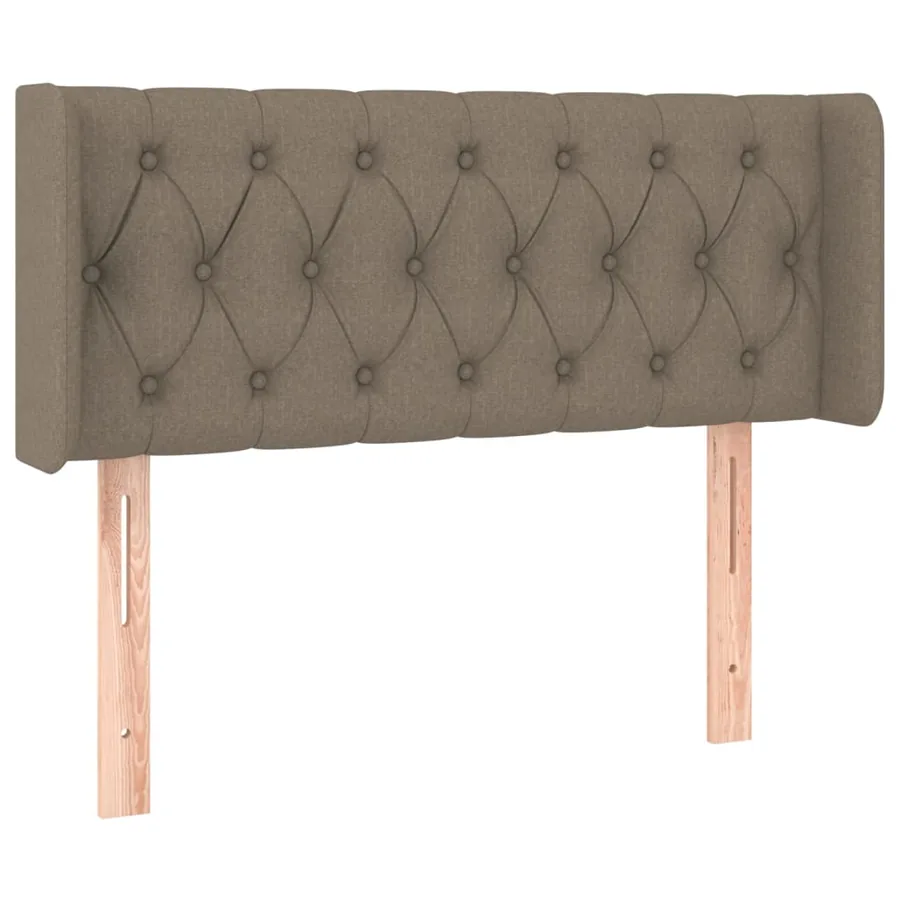 Tête de lit avec oreilles Taupe 93x16x78/88 cm Tissu - 2