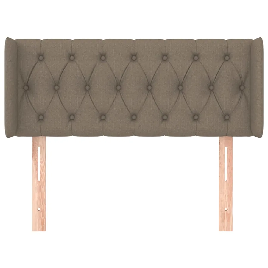 Tête de lit avec oreilles Taupe 93x16x78/88 cm Tissu - 3