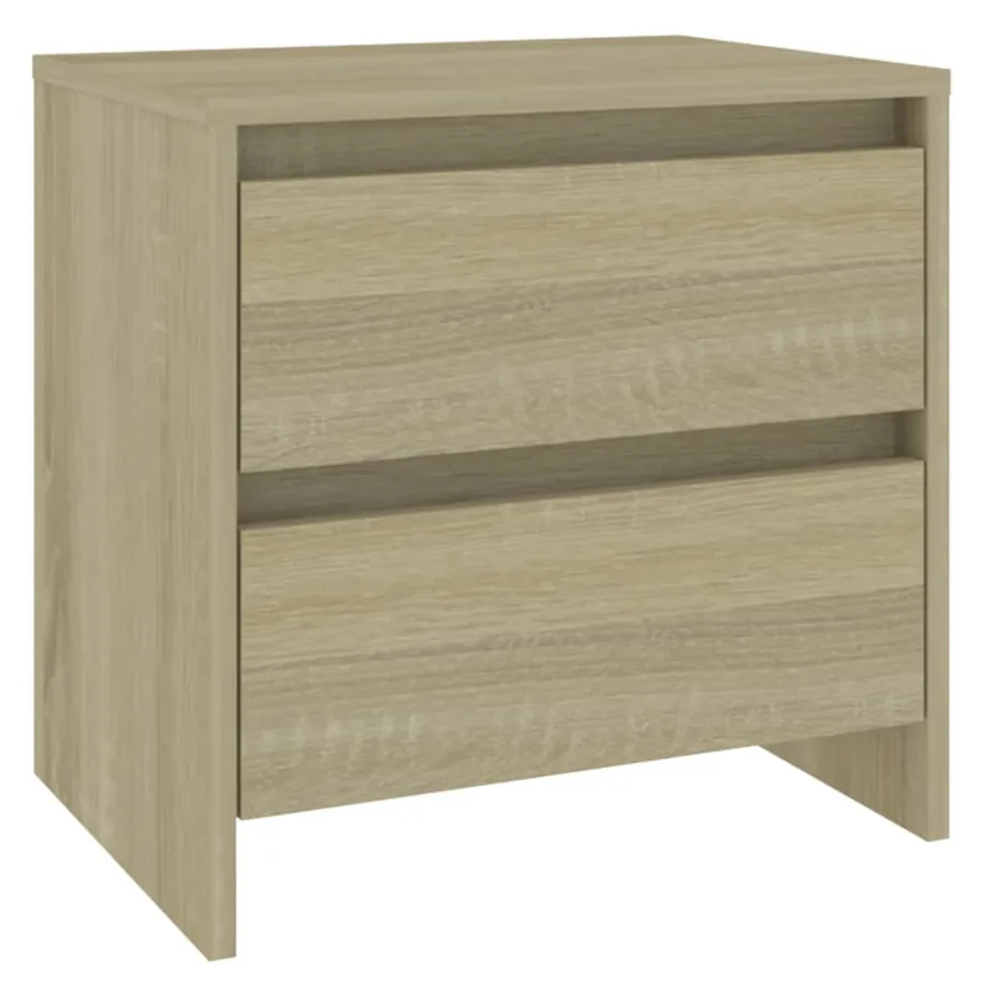 Table de chevet chêne sonoma 45x34,5x44,5 cm bois d’ingénierie - 2