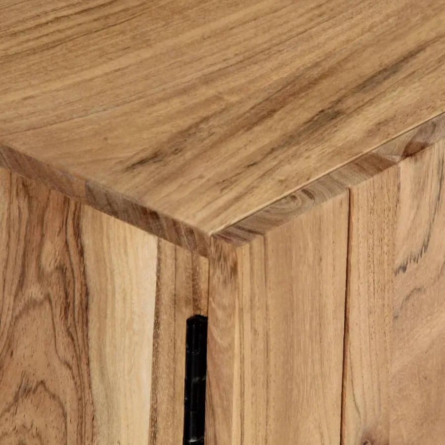 Meuble TV 140x30x45 cm Bois d'acacia massif - 7