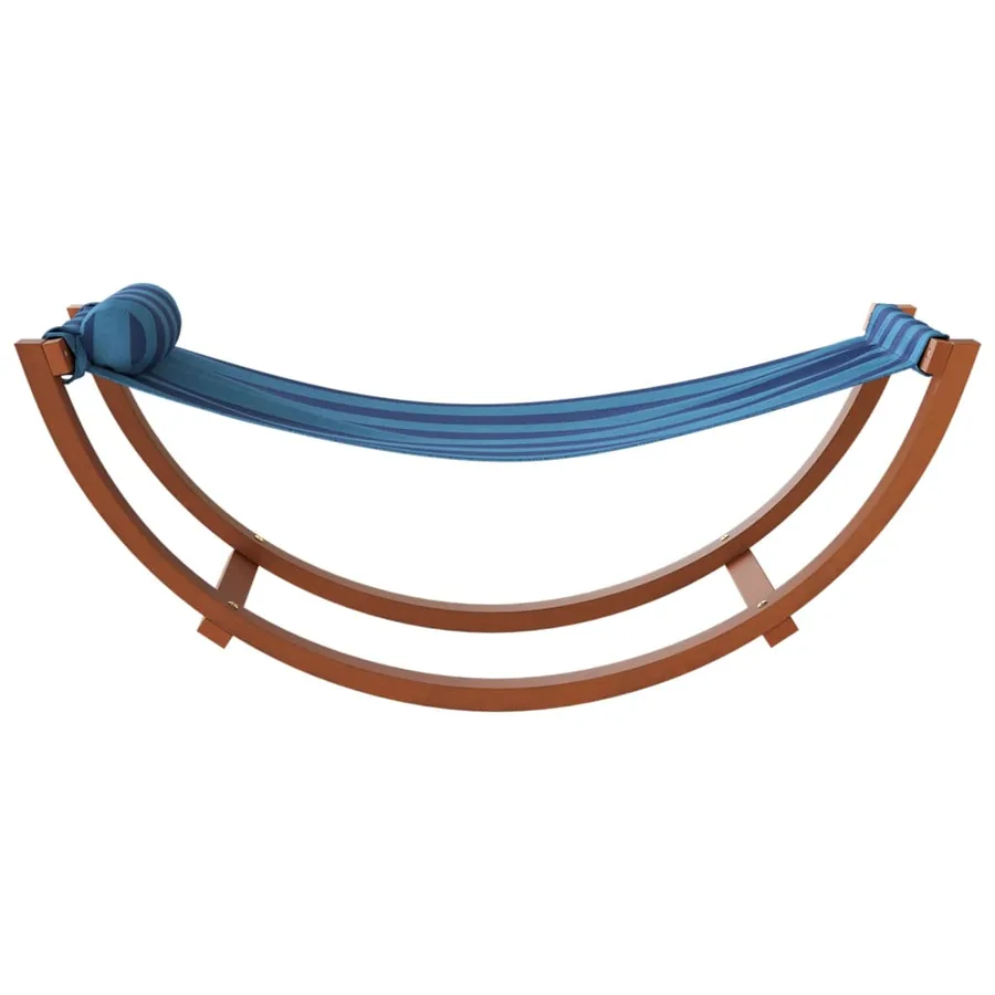 Hamac à bascule pour enfants rayure bleue tissu - 4
