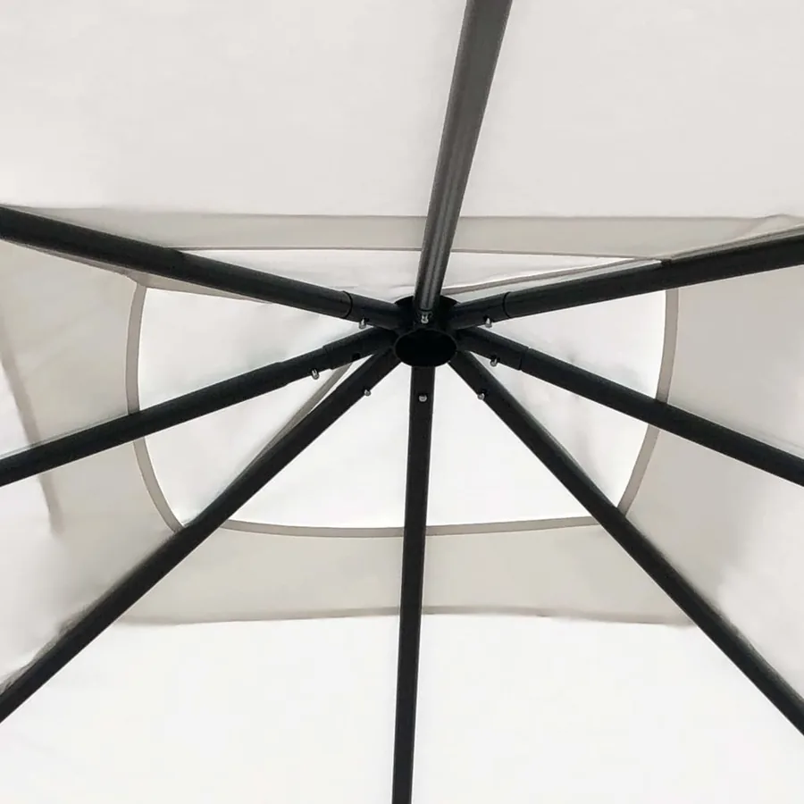 Belvédère 3x3x2,6 m Crème 160 g/m² - 3