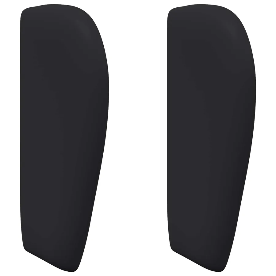 Oreille de tête de lit Noir 40 x 23 x 6 cm PVC - 2