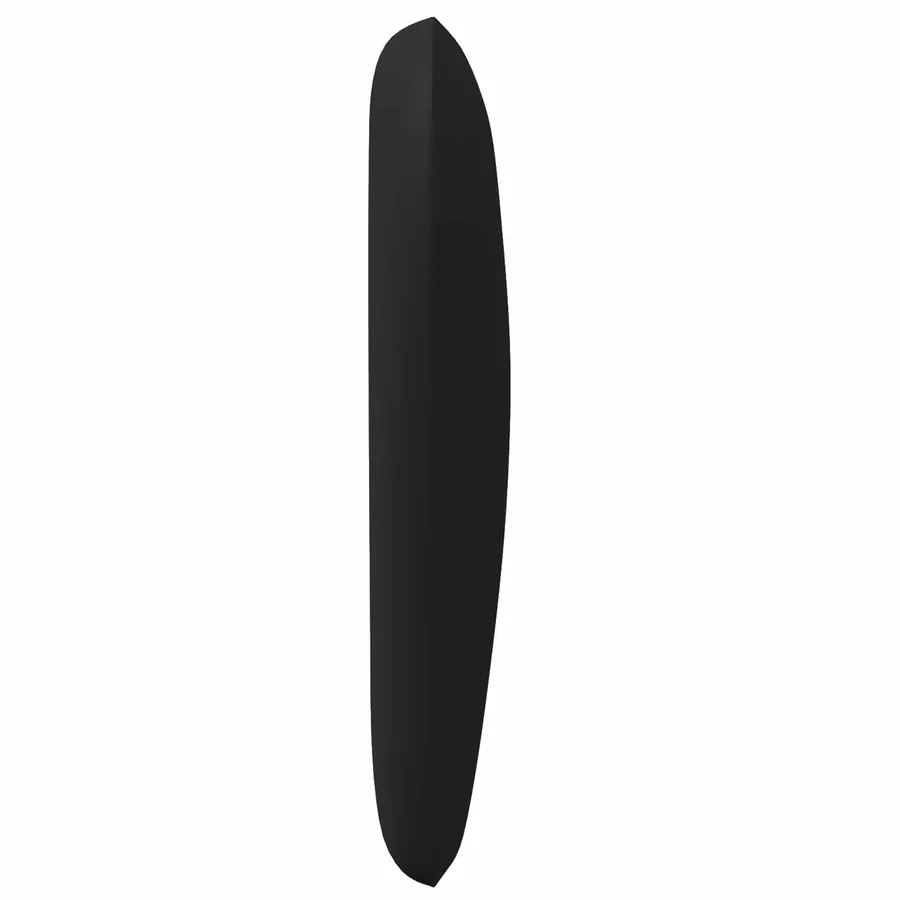 Oreille de tête de lit Noir 40 x 23 x 6 cm PVC - 6