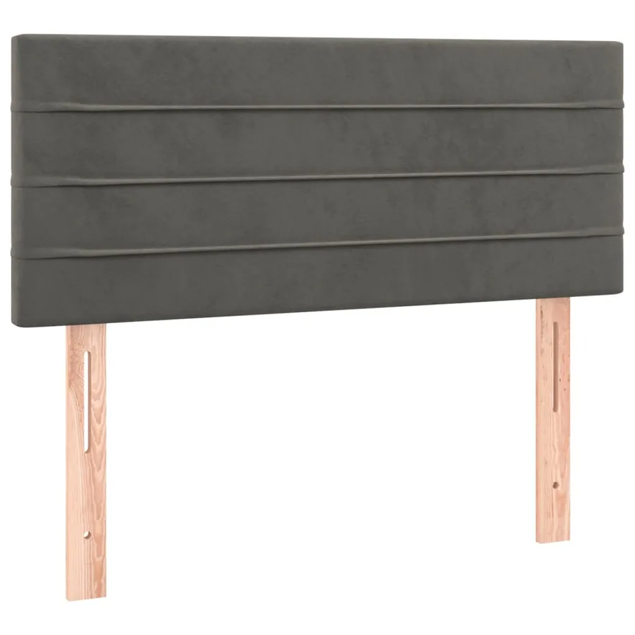 Tête de lit Gris foncé 90x5x78/88 cm Velours - 2