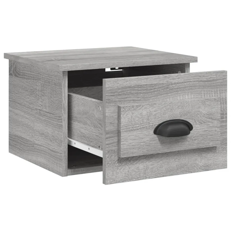 Tables de chevet murales 2 pcs sonoma gris 41,5x36x28 cm - 6