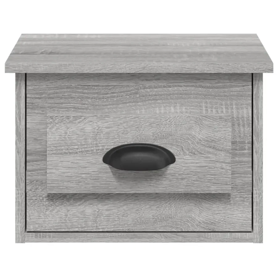 Tables de chevet murales 2 pcs sonoma gris 41,5x36x28 cm - 7