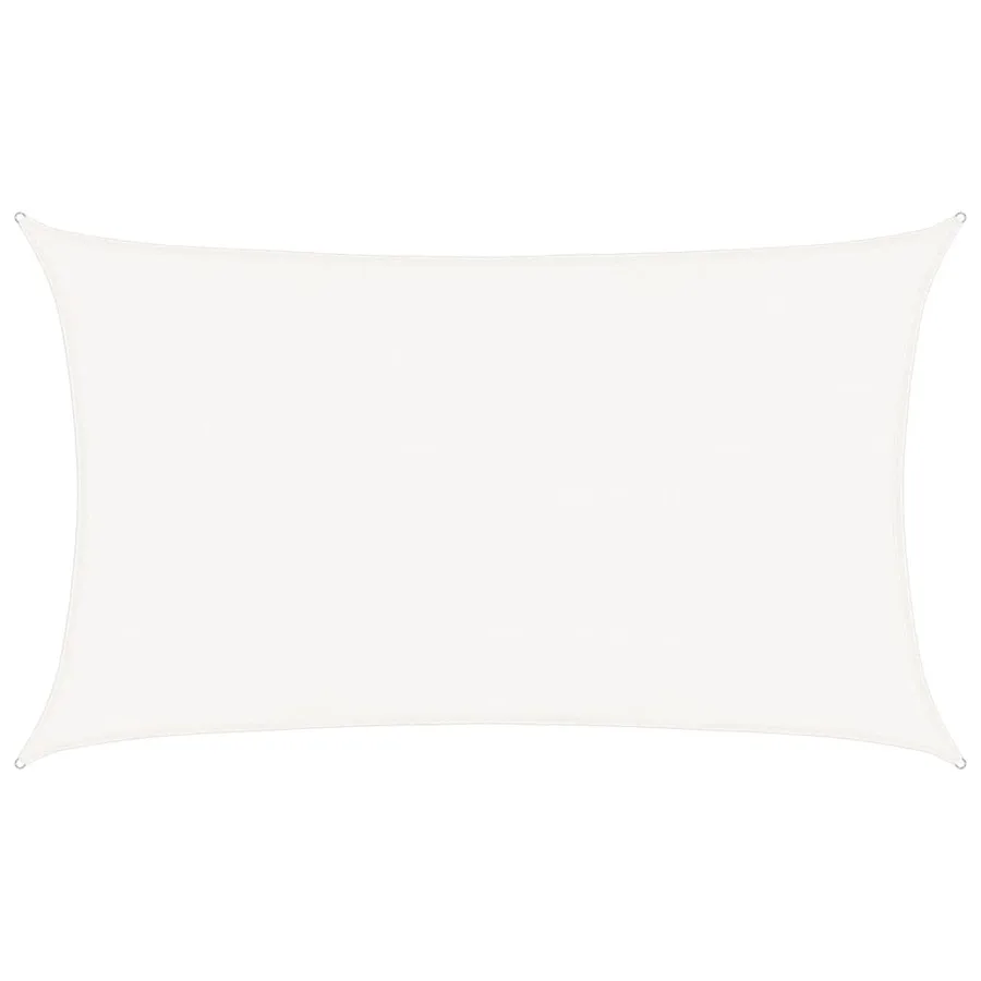Voile d'ombrage 160 g/m² Blanc 5x8 m PEHD - 2