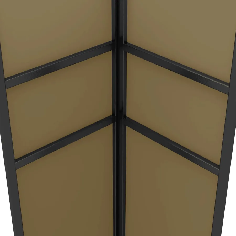 Belvédère avec double toit 3x3x2,7 m Taupe 180 g/m² - 4