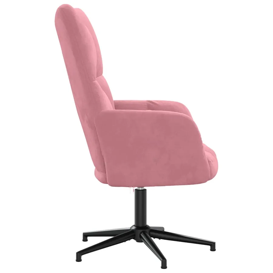 Chaise de relaxation Rose Velours - 4