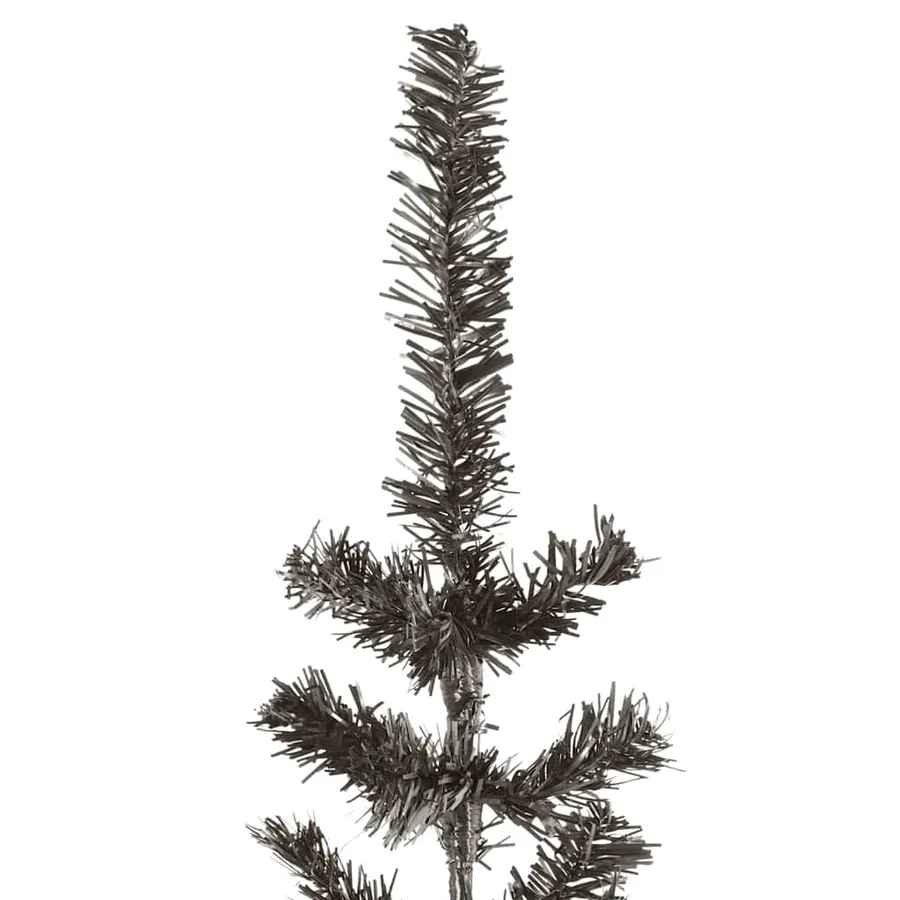 Sapin de Noël étroit Noir 210 cm - 3