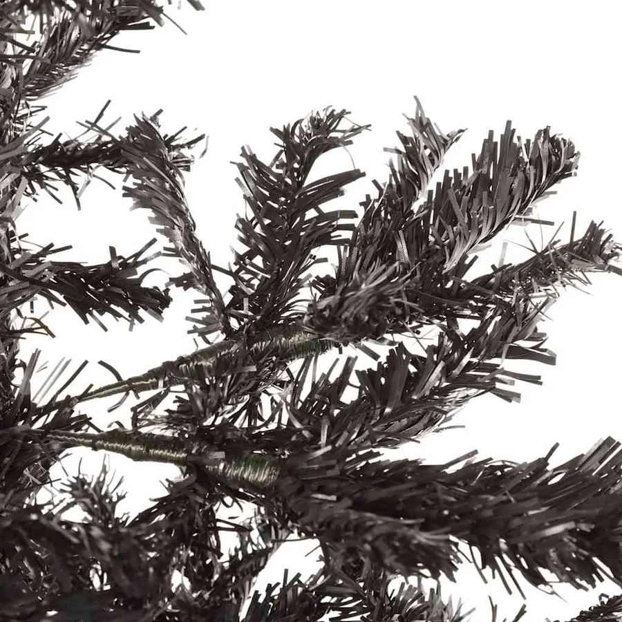 Sapin de Noël étroit Noir 210 cm - 4