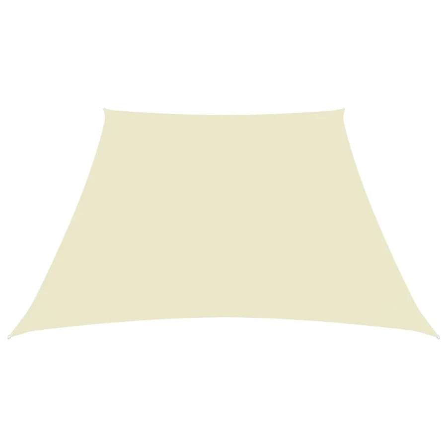 Voile de parasol Tissu Oxford trapèze 2/4x3 m Crème - 2