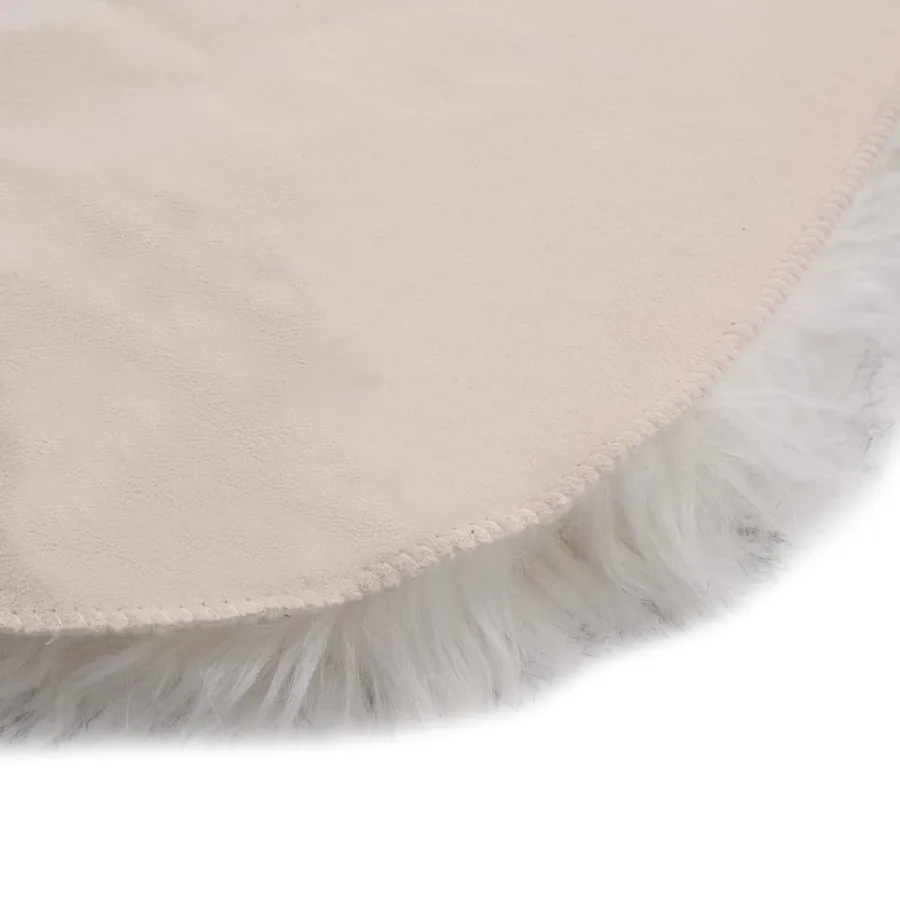 Tapis 60 x 90 cm Peau de mouton synthétique Mélange de gris - 3
