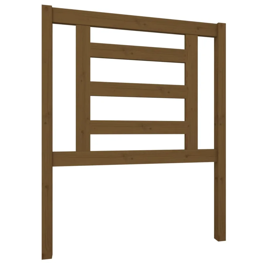 Tête de lit Marron miel 81x4x100 cm Bois massif de pin - 2