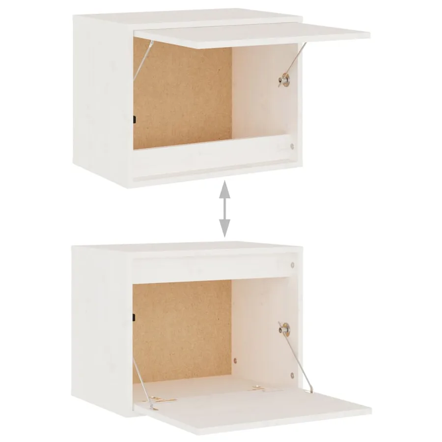 Meubles TV 4 pcs Blanc Bois massif de pin - 6