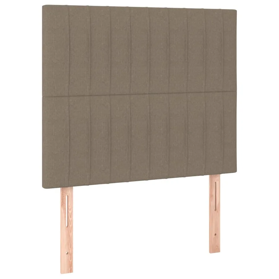 Tête de lit Taupe 90x5x118/128 cm Tissu - 2