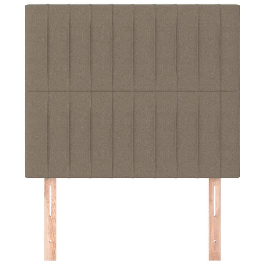 Tête de lit Taupe 90x5x118/128 cm Tissu - 3