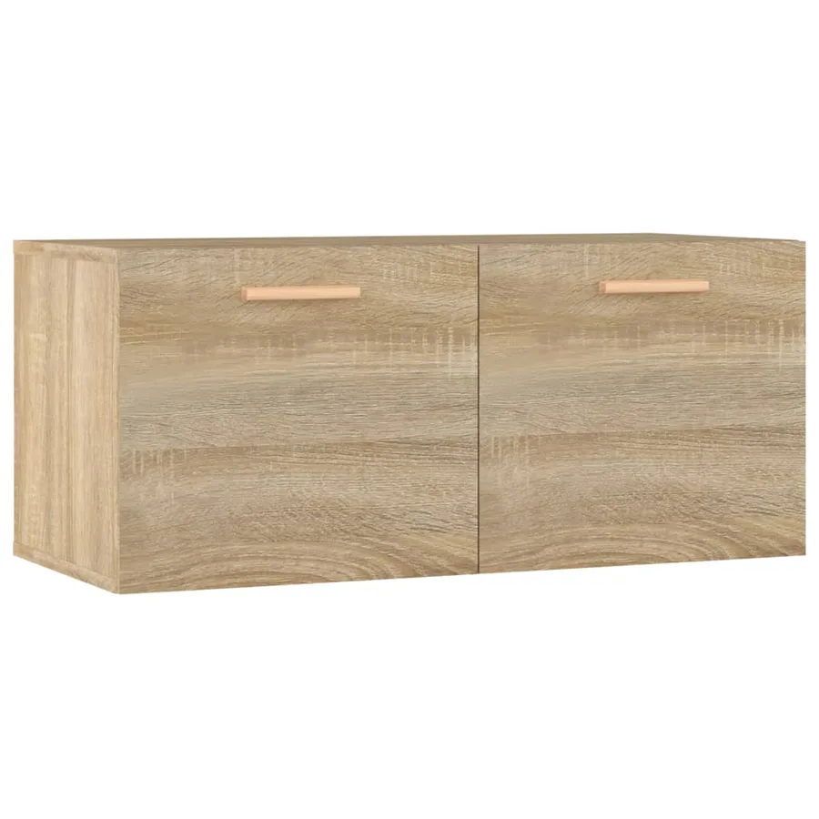 Armoire murale Chêne sonoma 80x35x36,5 cm Bois d'ingénierie - 2