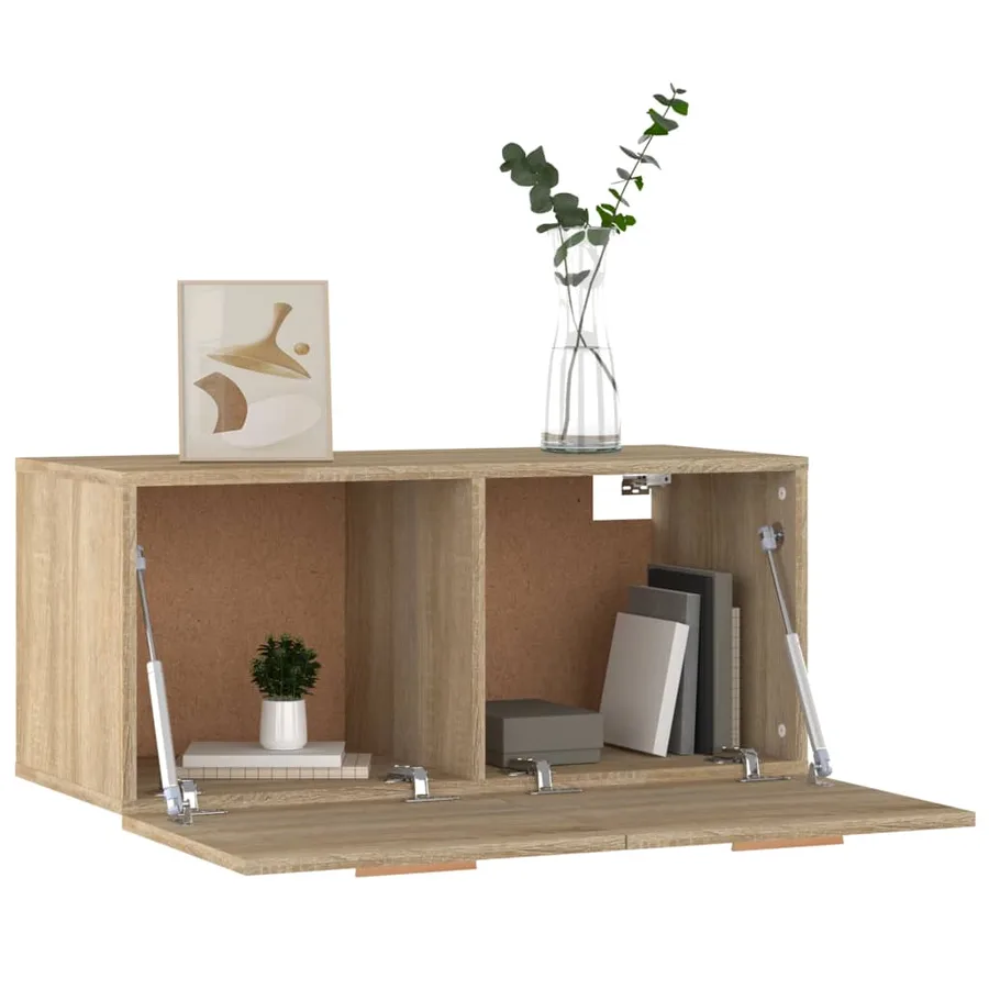 Armoire murale Chêne sonoma 80x35x36,5 cm Bois d'ingénierie - 4
