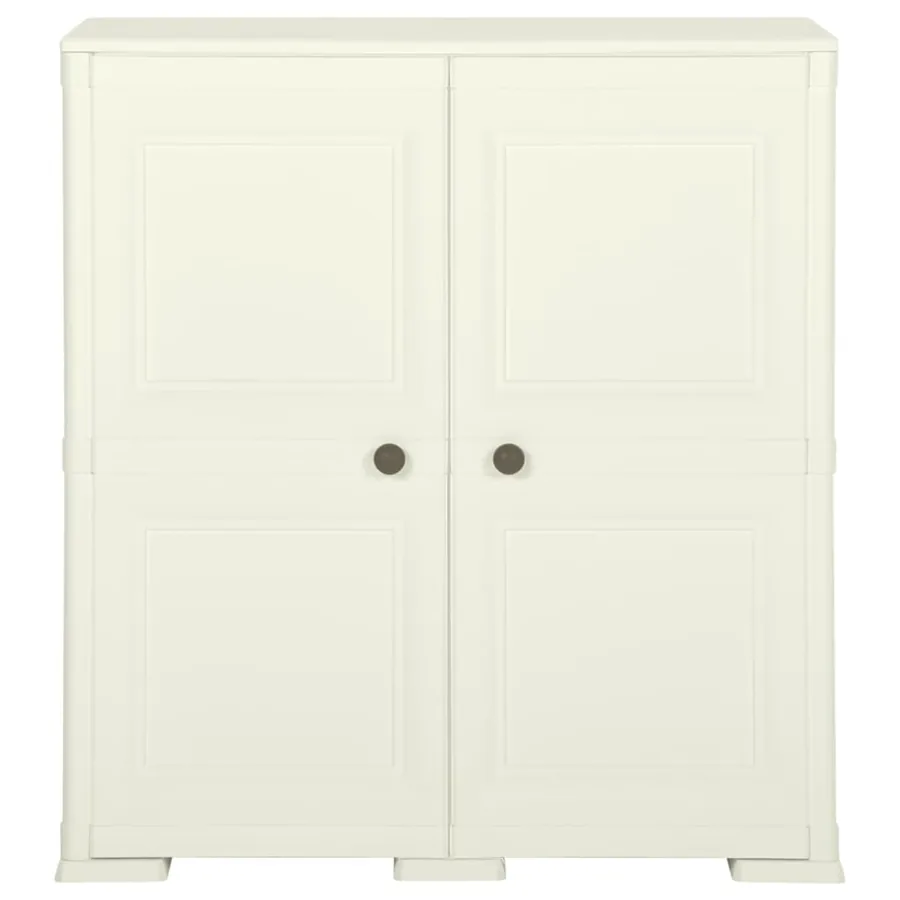 Armoire plastique 79x43x85,5 cm design bois glace à la vanille - 2