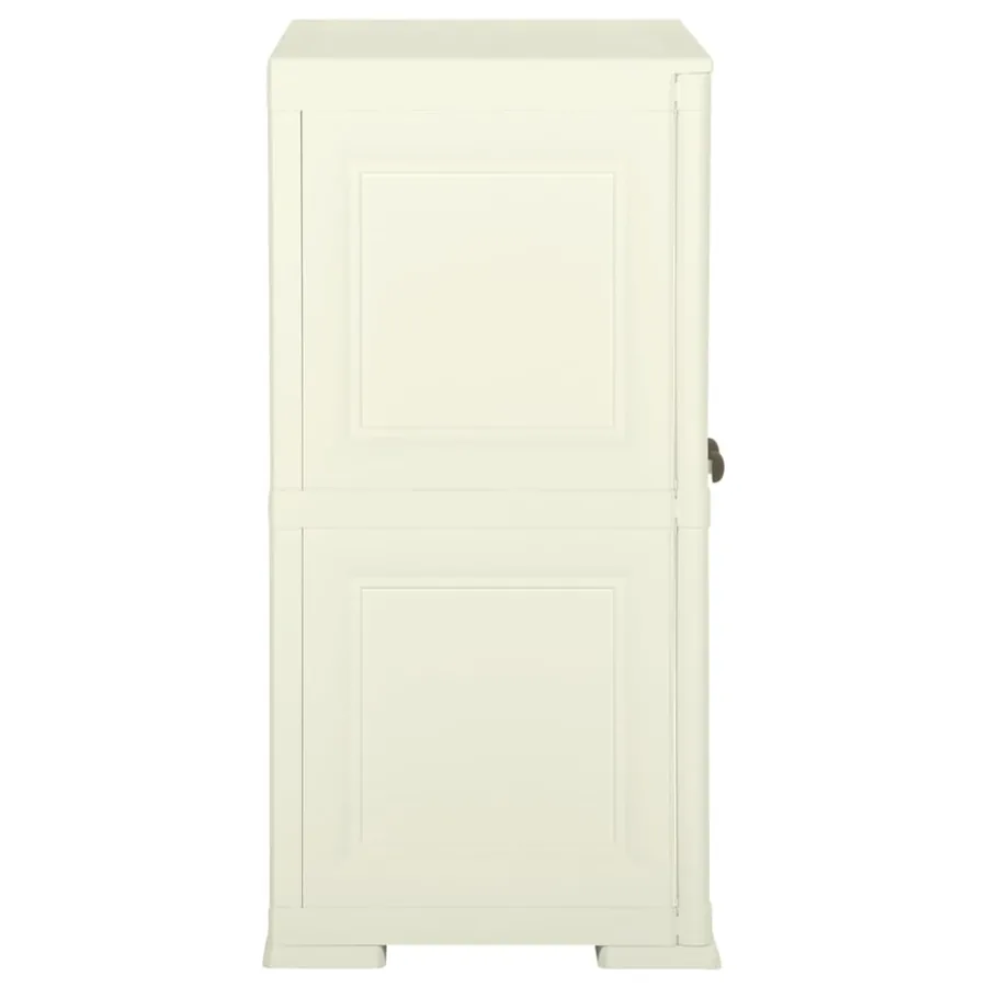 Armoire plastique 79x43x85,5 cm design bois glace à la vanille - 3