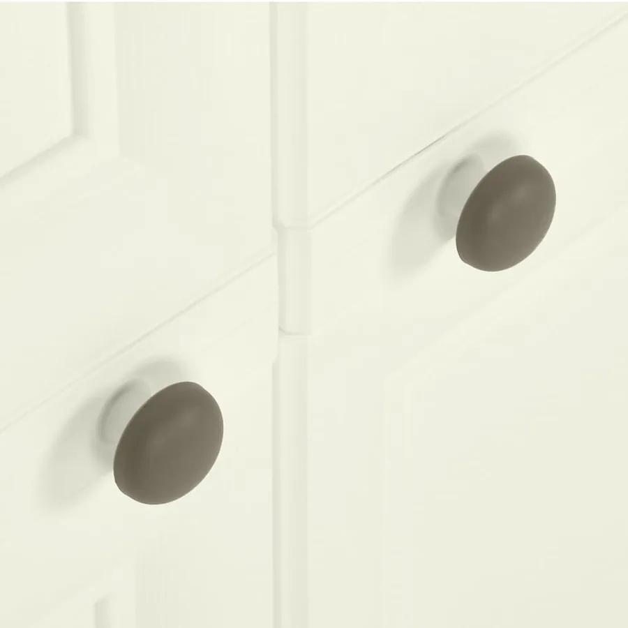 Armoire plastique 79x43x85,5 cm design bois glace à la vanille - 6