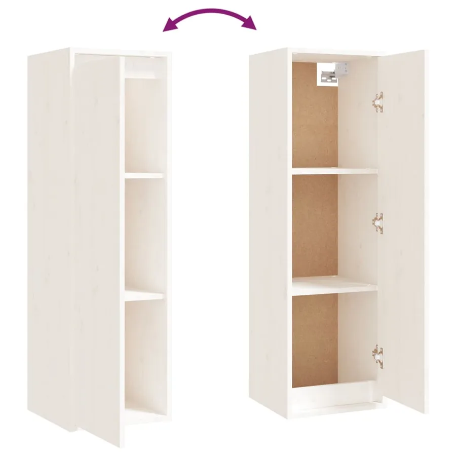 Meubles TV 5 pcs Blanc Bois massif de pin - 8