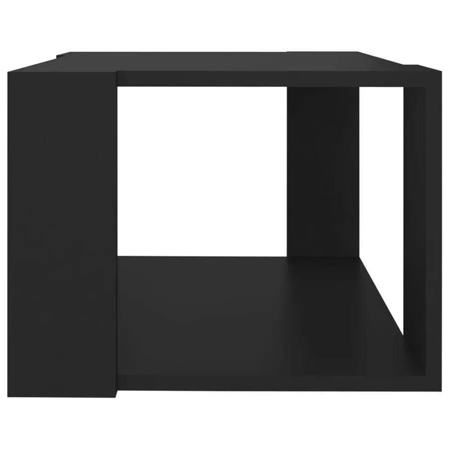 Table basse Noir 40x40x30 cm Bois d'ingénierie - 4