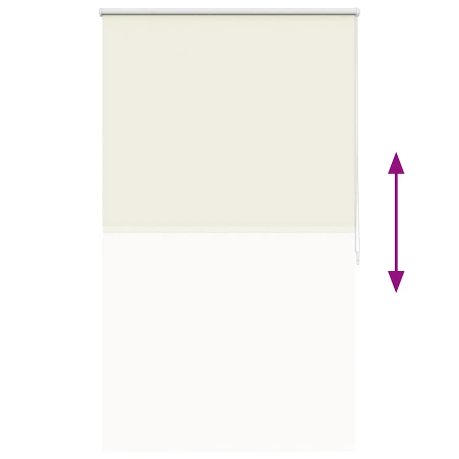 Store enrouleur occultant 104,4 x 175 cm, largeur du tissu 100 cm, blanc cassé - 9